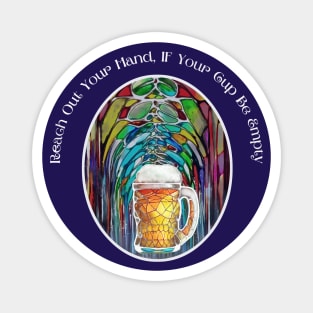 Grateful Dead Brew Beer Reach Out Your Hand If Your Cup Be Empty Ripple lyric Magnet